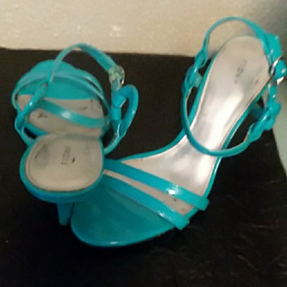 Teal sandals